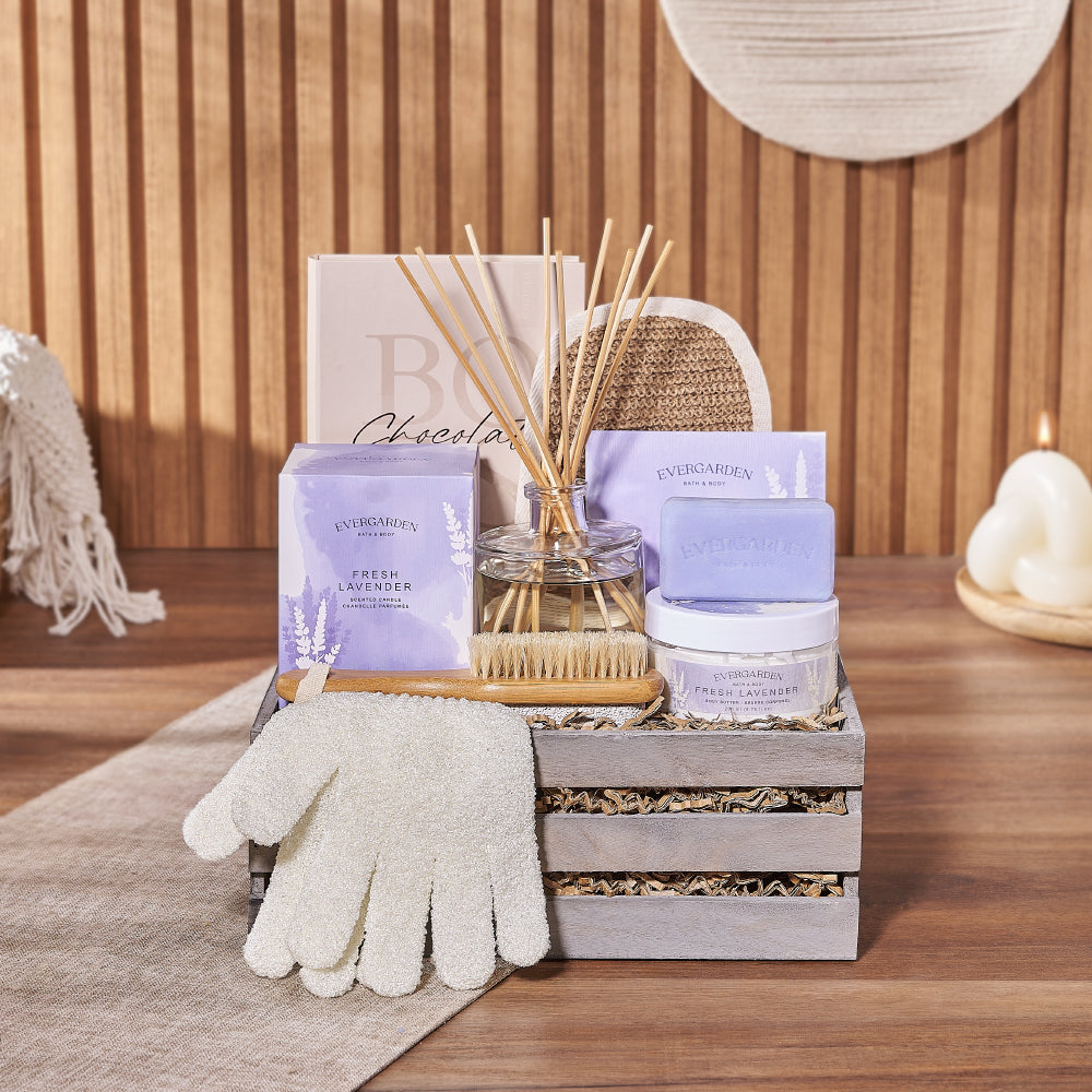 Spa Relaxation with Milk Chocolate – how the gift is presented