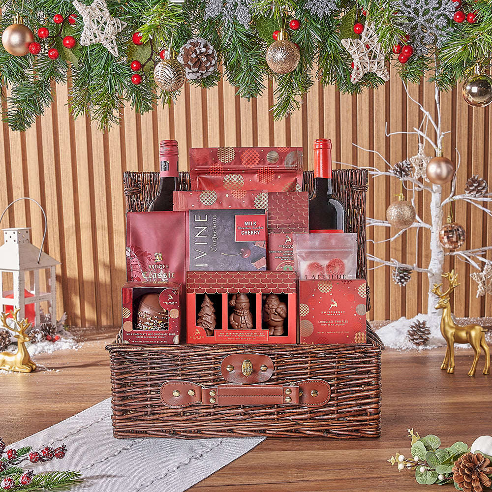 Two-Bottle Holiday Wine Gift Set – how the gift is presented