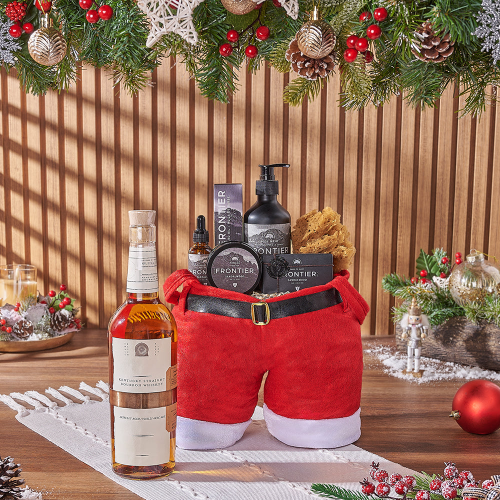 Christmas Liquor & Spa Gift Bag, liquor gift, liquor, spa gift, spa, Christmas gift, Christmas, men's spa gift, men's spa, Connecticut delivery