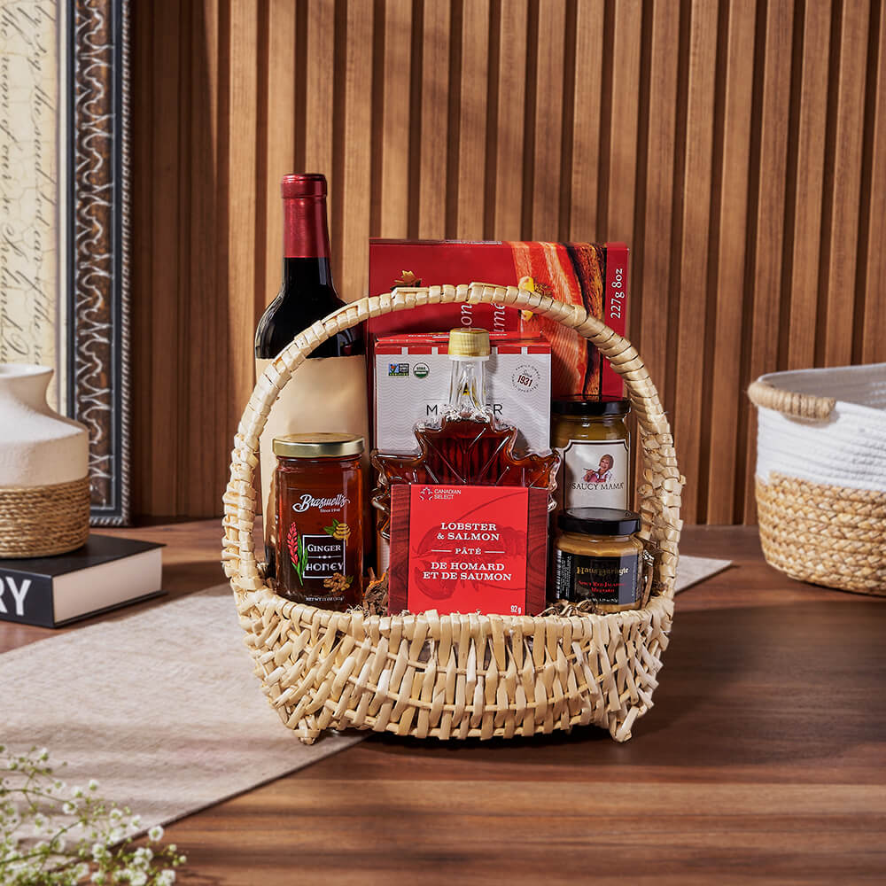 Premium Wine and Seafood Pâté Gift Basket – Connecticut Baskets