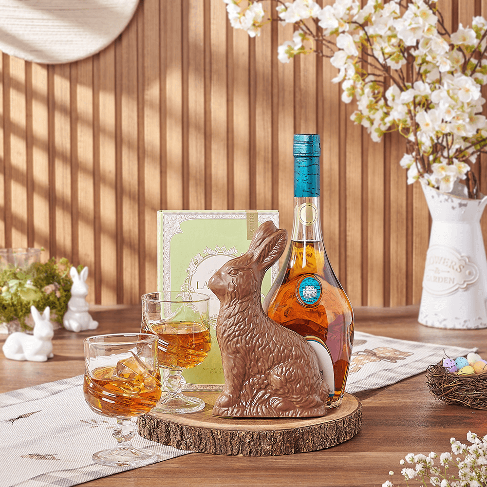 Easter Spirits & Chocolate Gift, easter gift, easter, liquor gift, liquor, chocolate gift, chocolate, Connecticut delivery