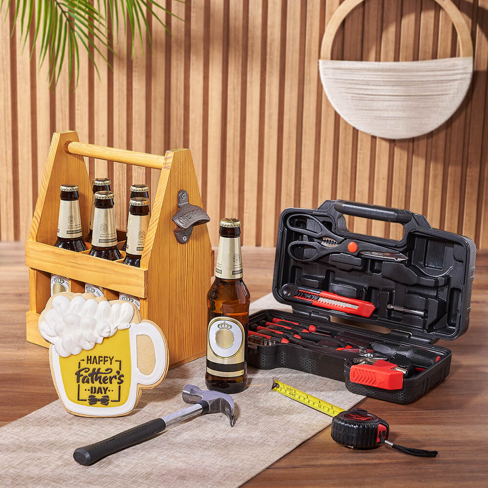 Father's Day Beer Carrier Set – how the gift is presented