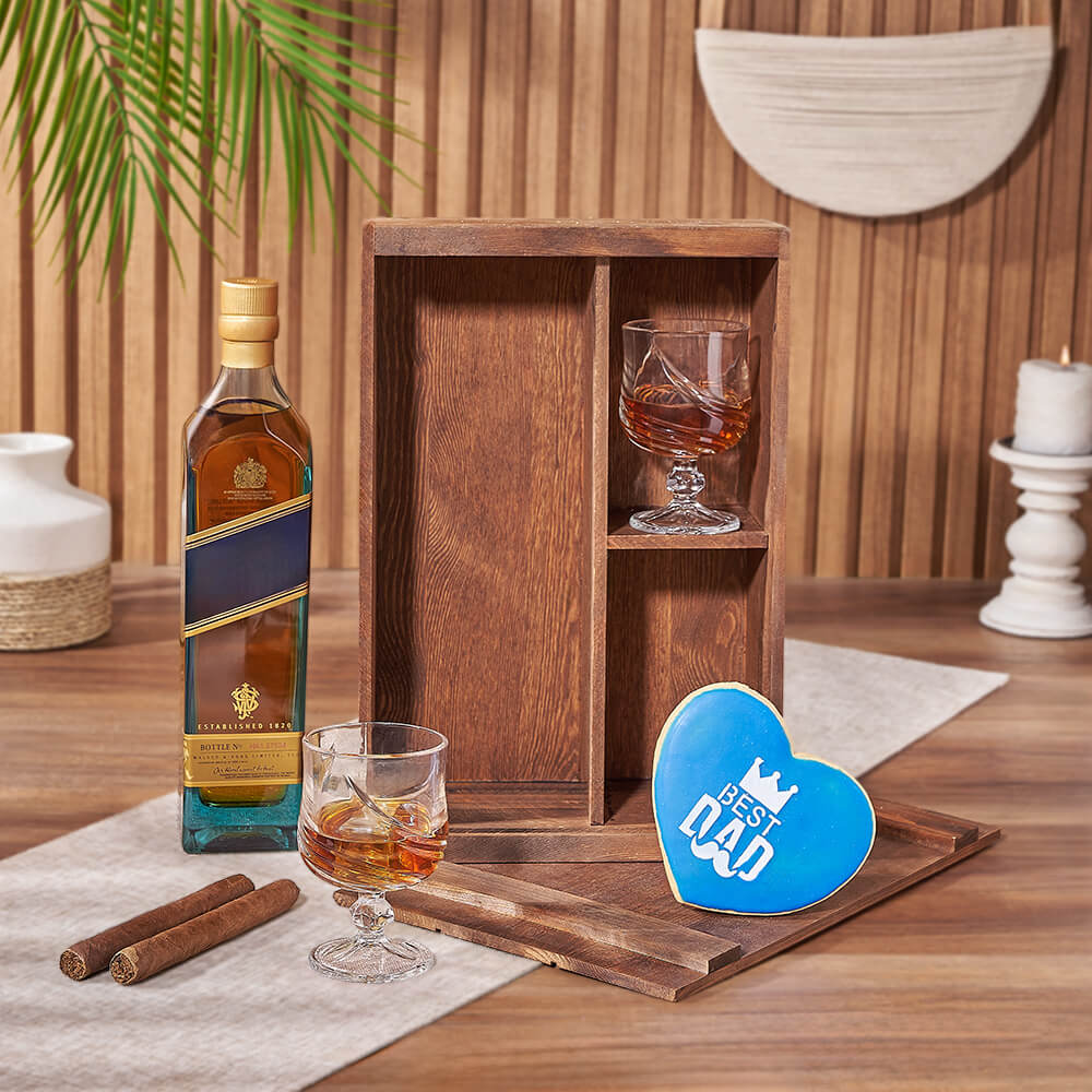 Father's Day Spirits and Cookie Box – how the gift is presented