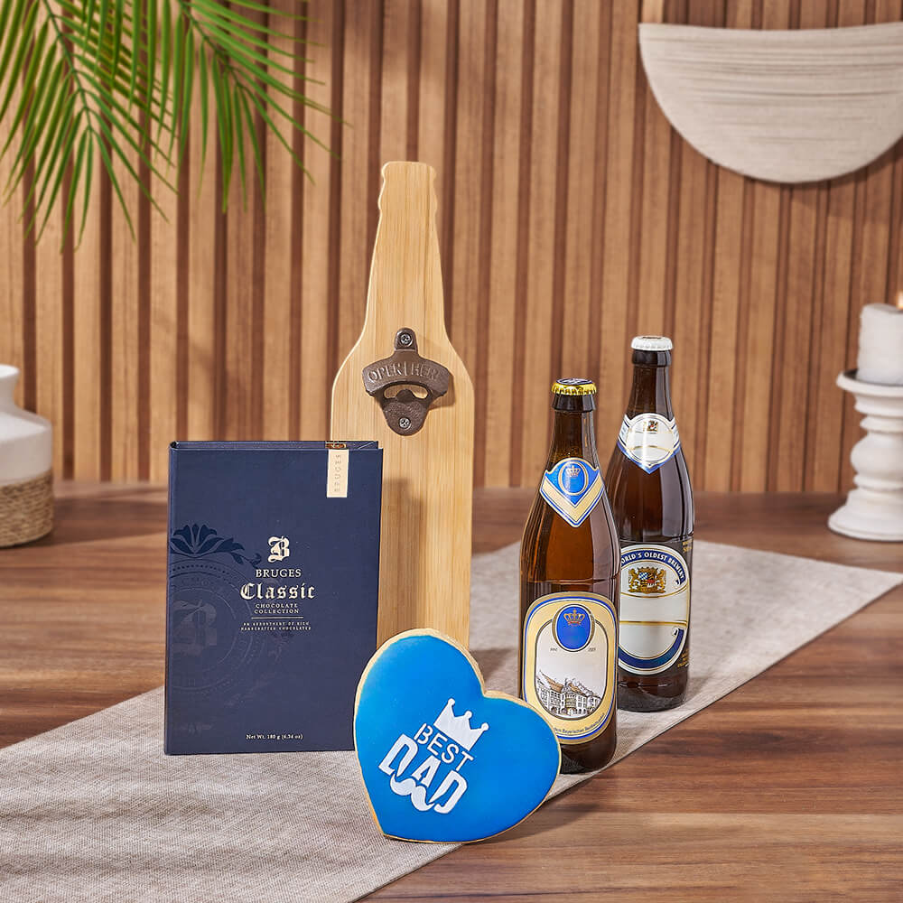 Father's Day Specialty Beer Basket – how the gift is presented
