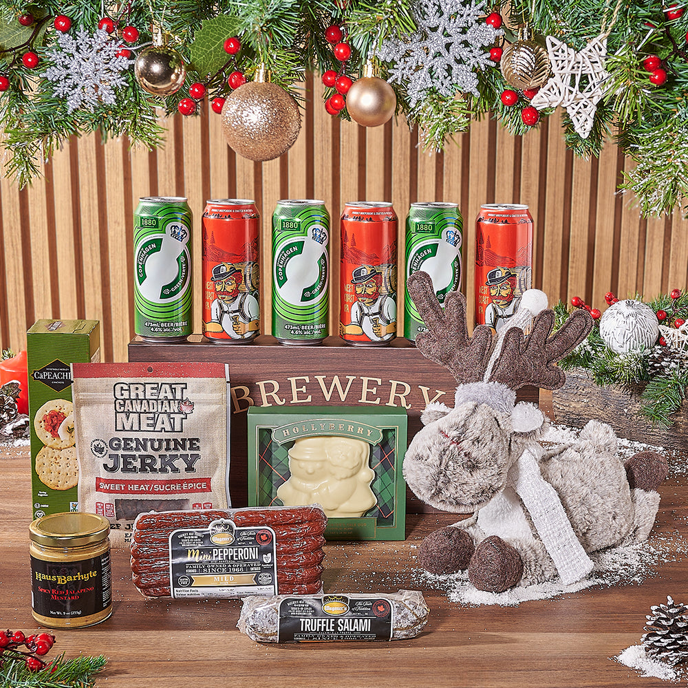 Festive Craft Beer Gift Box – how the gift is presented