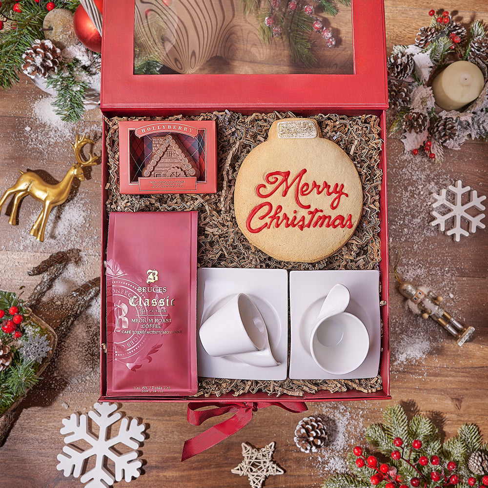 Holiday Milk Chocolate Coffee Set – how the gift is presented