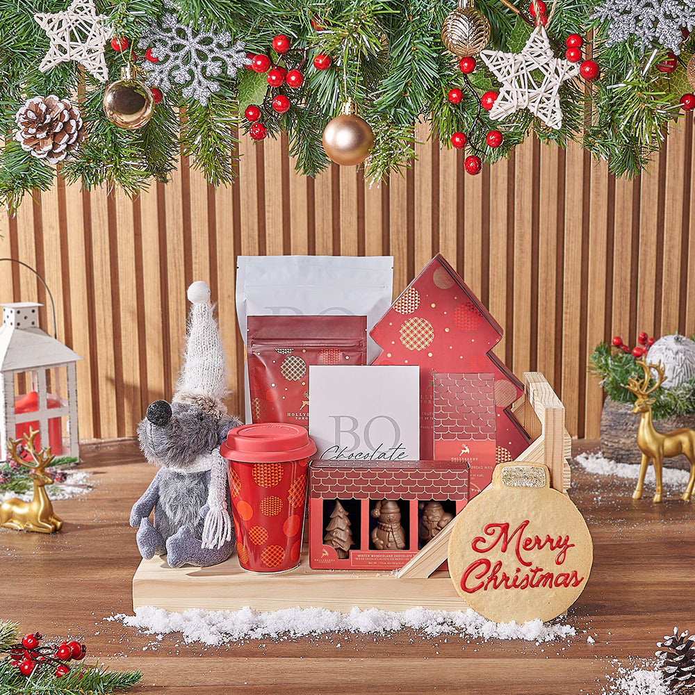Holiday Assorted Chocolate Sled Box – how the gift is presented