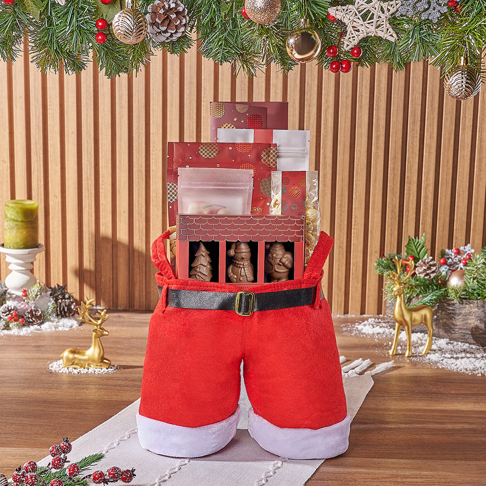 Christmas Santa Pants Candy Bag – how the gift is presented