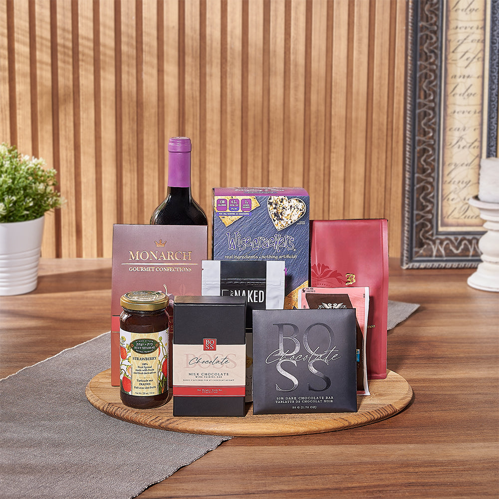 Wine Gift Basket Kosher – how the gift is presented