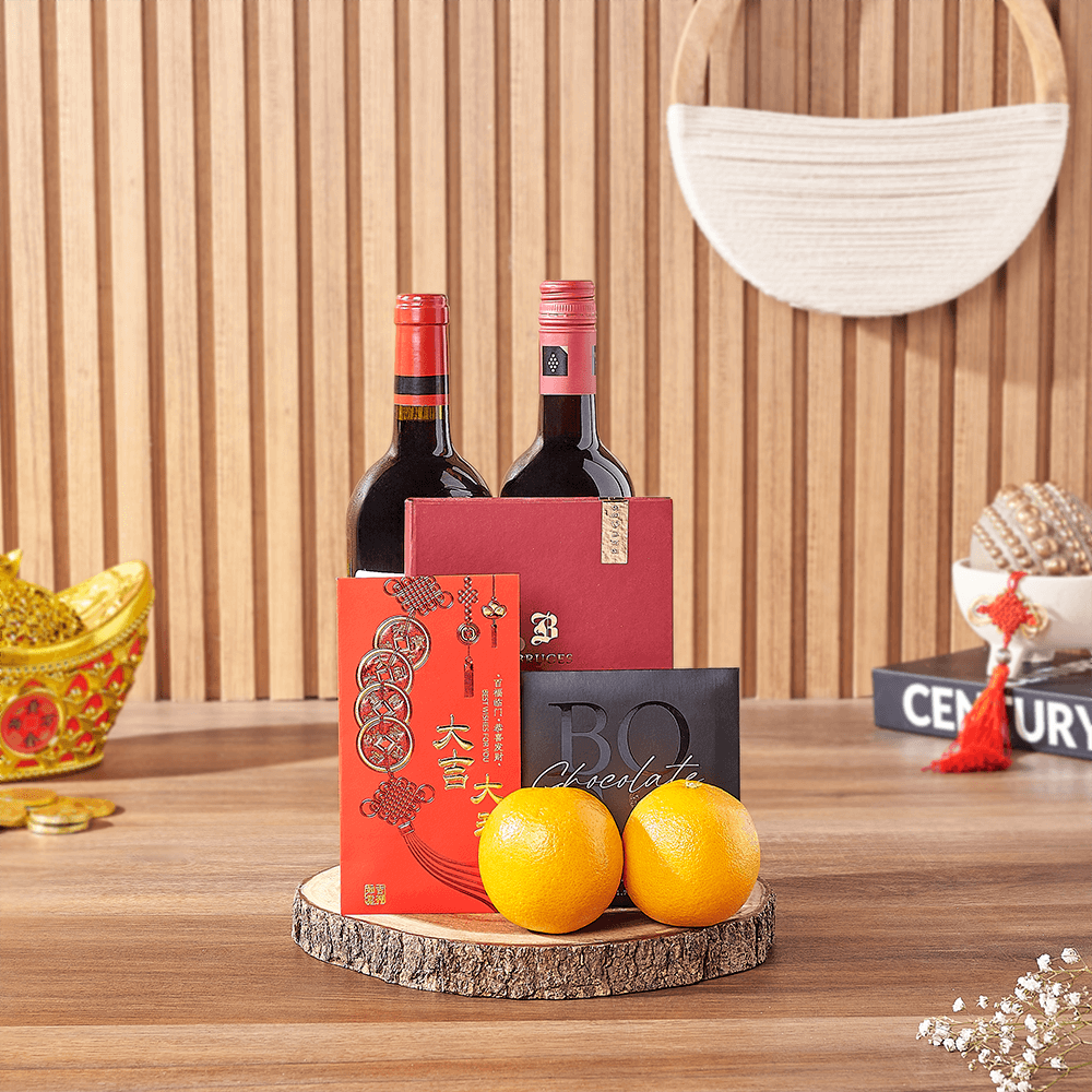 Lunar New Year Wine Duo Gift, wine gift, wine, chinese new year gift, chinese new year, lunar new year gift, lunar new year, Connecticut delivery