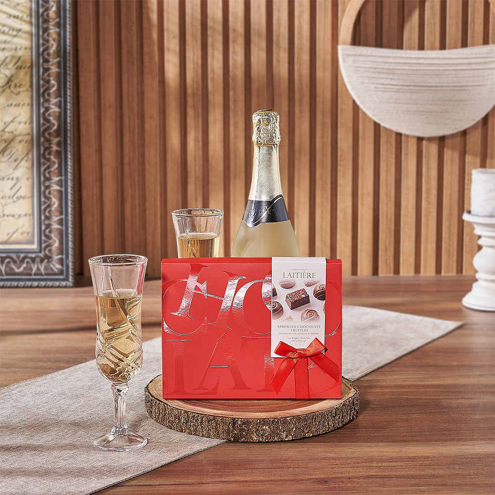 Maryvale Champagne & Truffle Gift from Connecticut Baskets - Champagne Gift Set - Connecticut Delivery