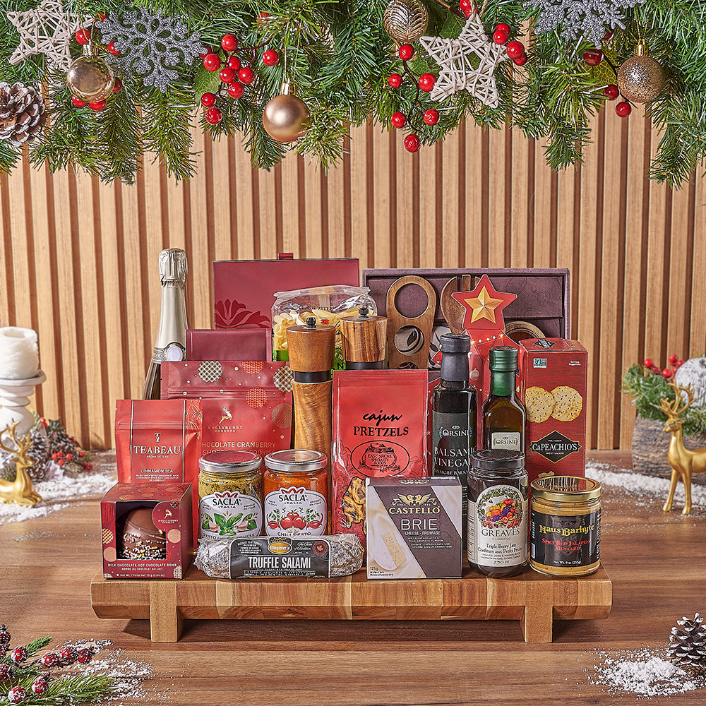Christmas Sparkling Wine Celebration – how the gift is presented