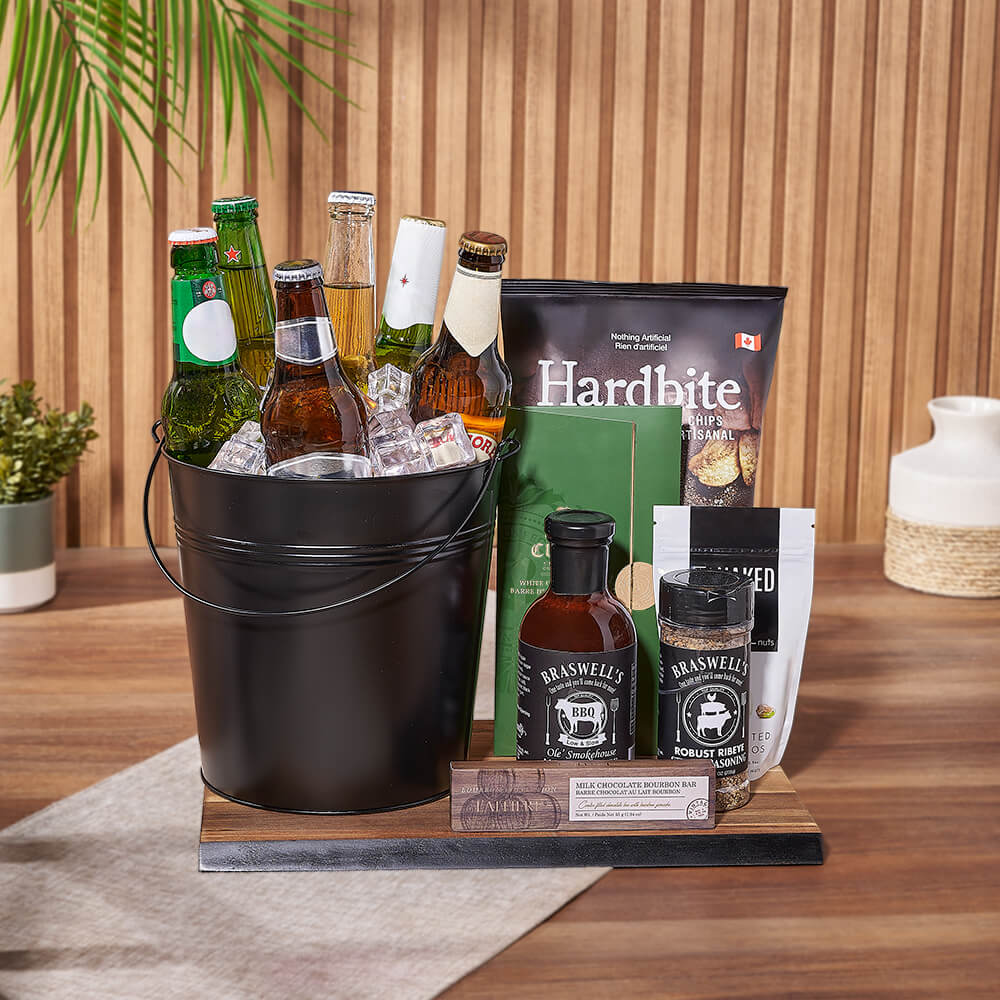 Assorted Beer with Gourmet Snacks – how the gift is presented