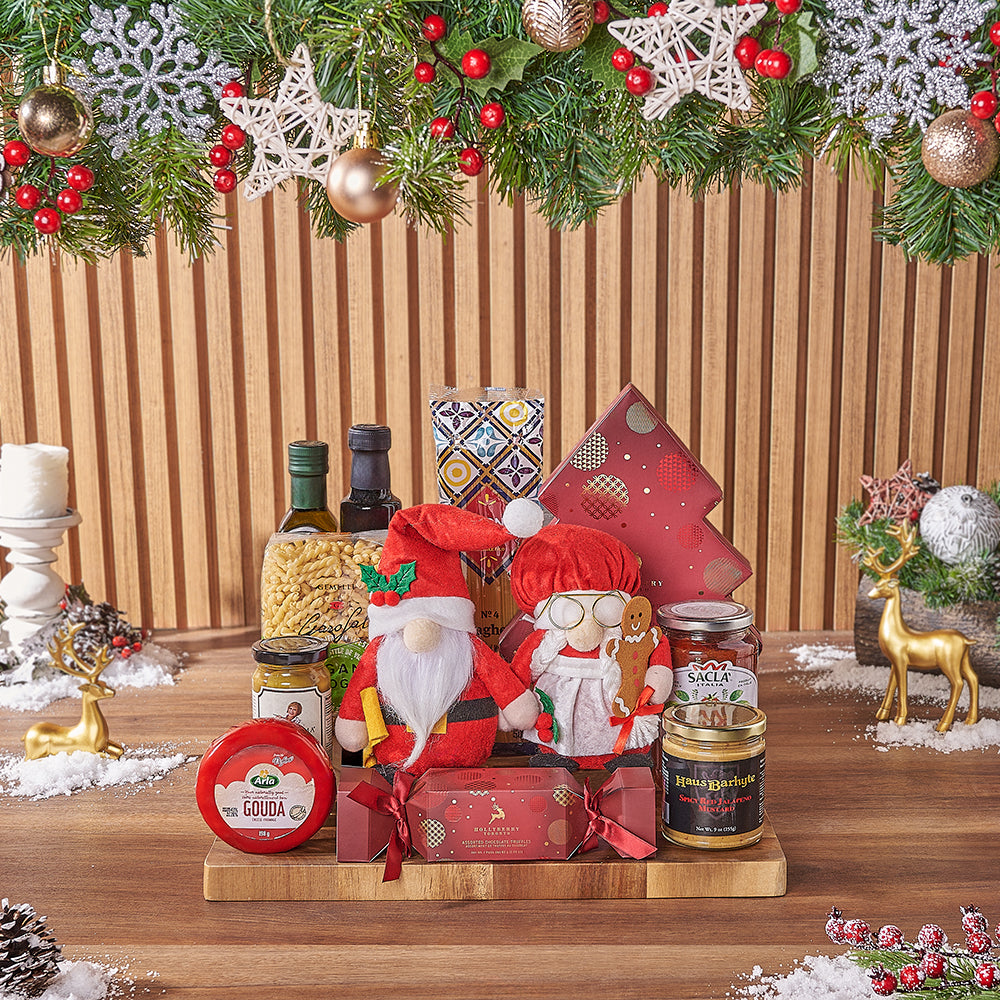 Italian Pasta and Truffle Gift Basket – how the gift is presented