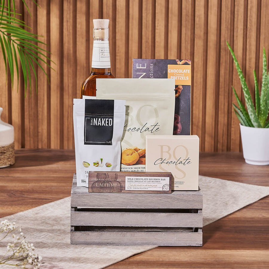 Annex Liquor & Snack Basket gift basket from Connecticut Baskets