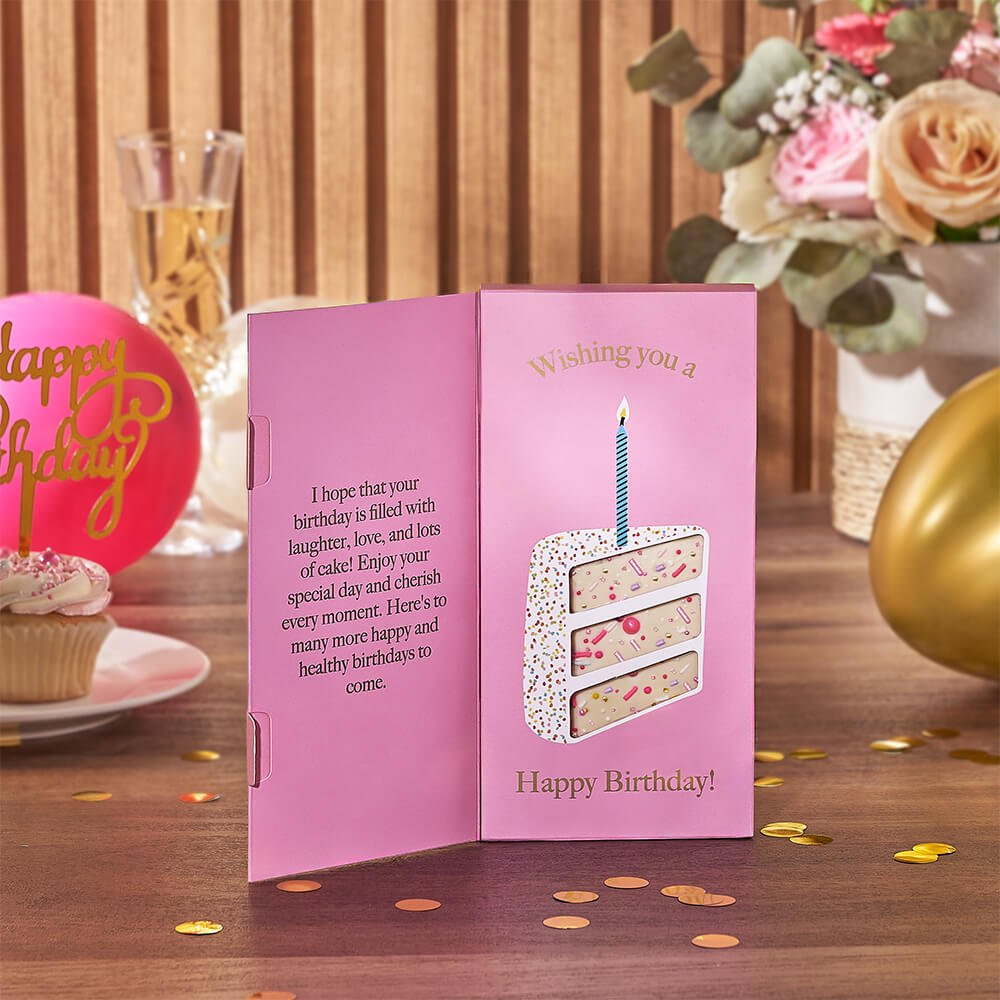 Birthday Bash Sweet Treats Gift Basket – how the gift is presented
