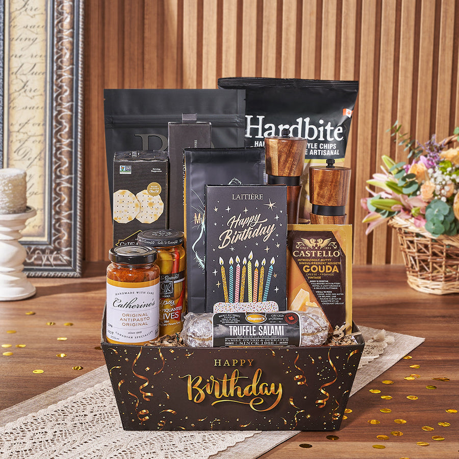 Birthday Charcuterie Gift Set gift basket from Connecticut Baskets