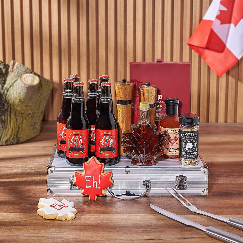 Canada Day Beer & Grill Gift Set, beer gift, beer, grill gift, grill, canada day gift, canada day, Connecticut delivery