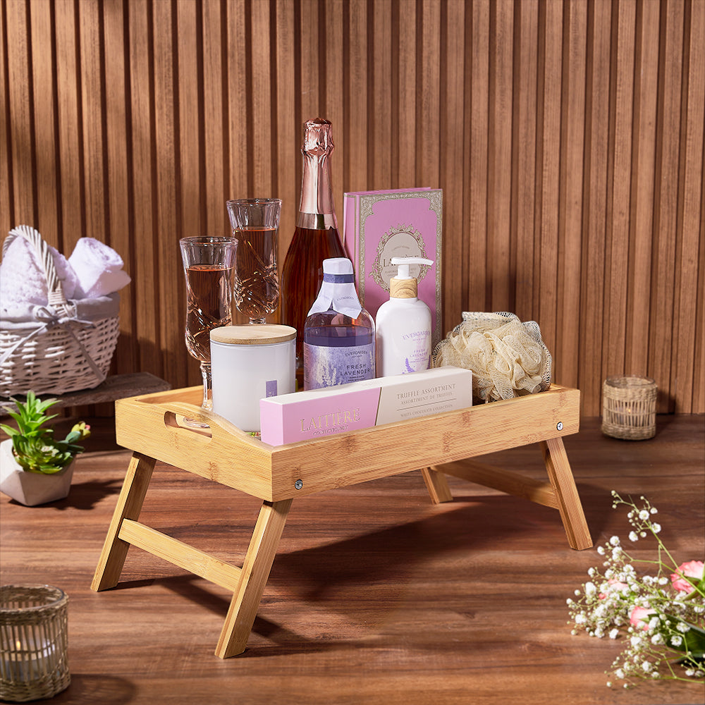 Sparkling Wine Relaxation Gift – how the gift is presented