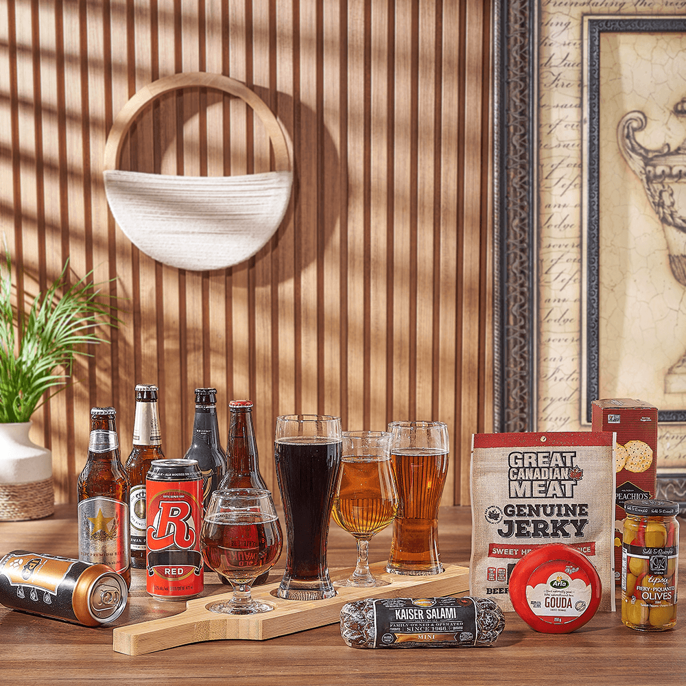 Charcuterie & Beer Flight Gift, beer gift, beer, charcuterie gift, charcuterie, beer flight gift, beer flight, Connecticut delivery