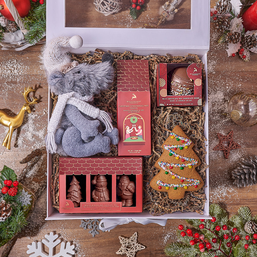 Hot Chocolate and Gingerbread Cookies Gift – how the gift is presented