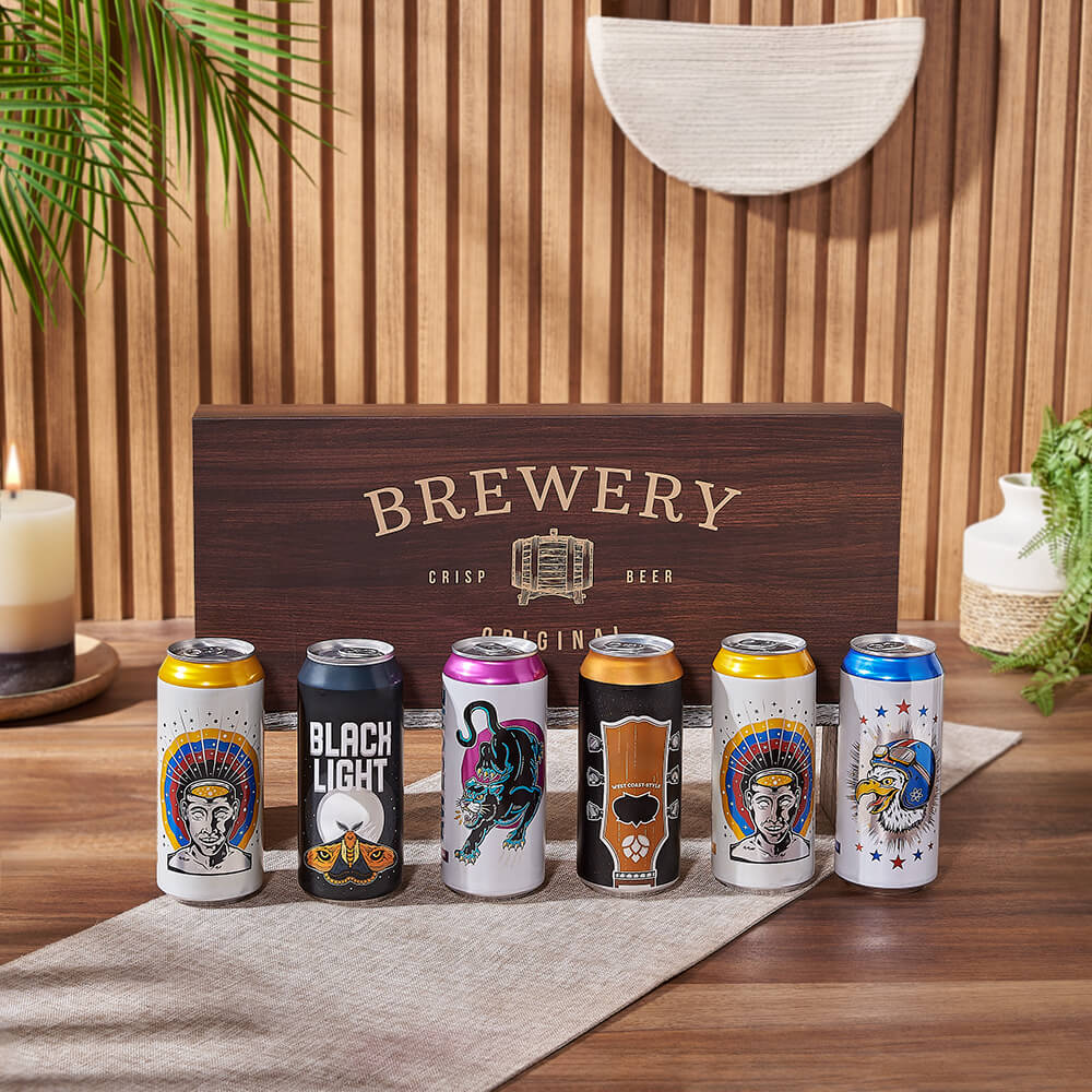 Locally Sourced Beer Gift Box – how the gift is presented