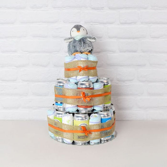 Craft Beer & Baby Diapers Gift Set from Connecticut Baskets - Connecticut Delivery