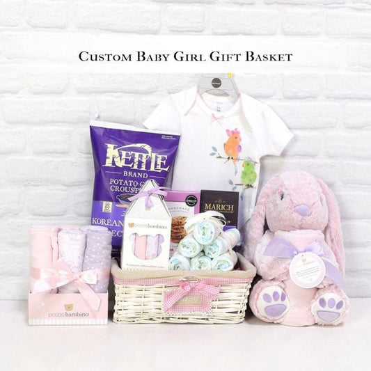 Custom Baby Girl Gift Basket from Connecticut Baskets - Connecticut Delivery