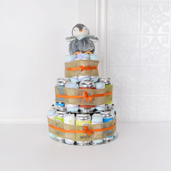 Craft Beer Baby Gift Basket – how the gift is presented