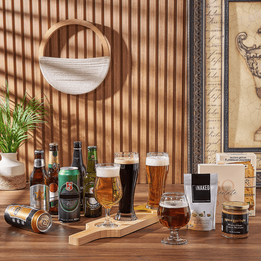 Delicious Beer Flight Gift, beer gift, beer, chocolate gift, chocolate, beer flight board gift, beer flight board, Connecticut delivery
