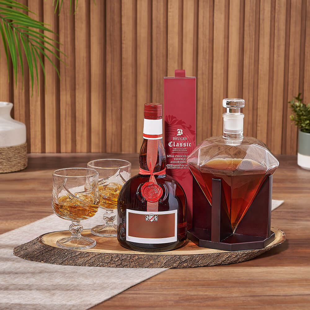 Diamond in the Rough Spirits Gift Set, liquor gift, liquor, decanter gift, decanter, Connecticut delivery