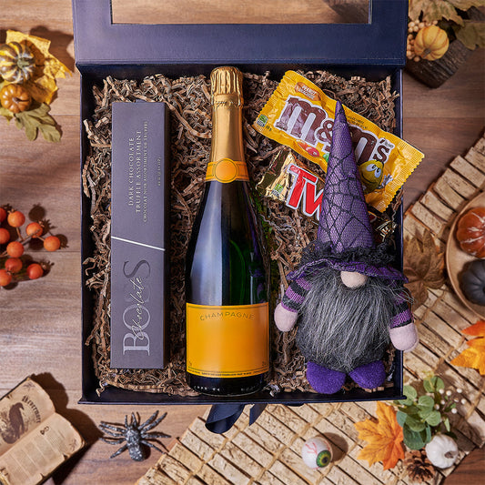 Frightening Champagne Gift Box, champagne gift, champagne, sparkling wine gift, sparkling wine, halloween gift, halloween, Connecticut delivery