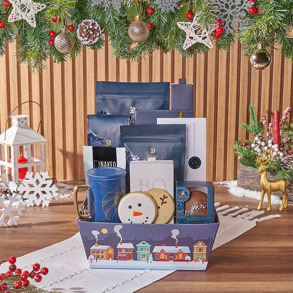 Christmas Market Chocolate Tray – how the gift is presented