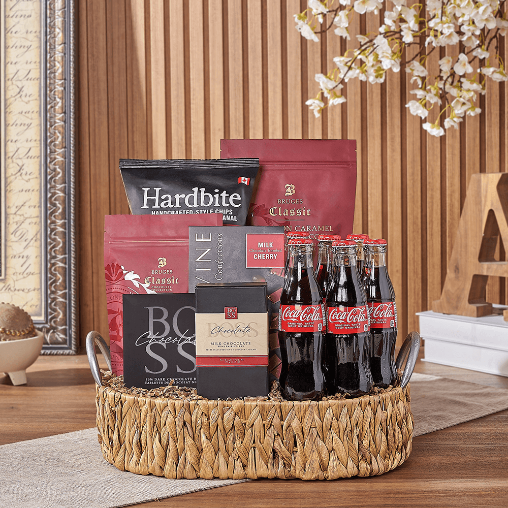 Halal Treat & Soda Gift Tray, Connecticut – how the gift is presented