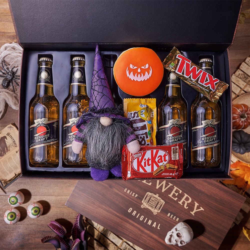 Halloween Candy & Beer Gift, candy gift, candy, beer gift, beer, halloween gift, halloween, Connecticut delivery