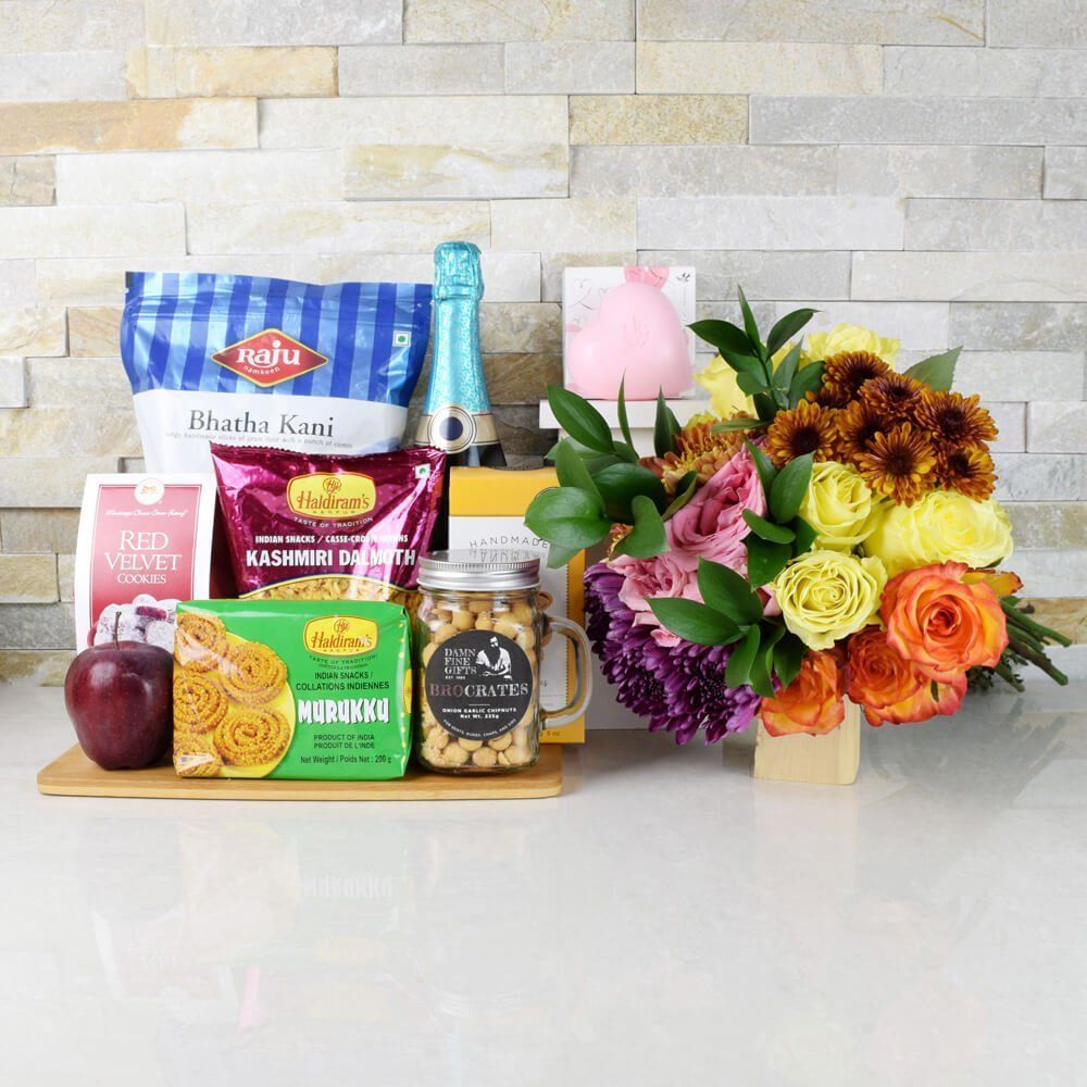 Have A Happy & Bubbly Diwali Gift Set from Connecticut Baskets - Connecticut Delivery