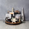 Holiday Bubbly & Snowflake Snack Gift Set from Connecticut Baskets - Connecticut Delivery