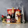 Holiday Champagne & Cheese Snack Basket from Connecticut Baskets - Connecticut Delivery