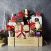 Holiday Champagne & Treats Basket from Connecticut Baskets - Connecticut Delivery