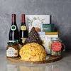 Holiday Wine, Cheese & Chocolate Gift Basket from Connecticut Baskets - Wine Gift Set - Connecticut Delivery.