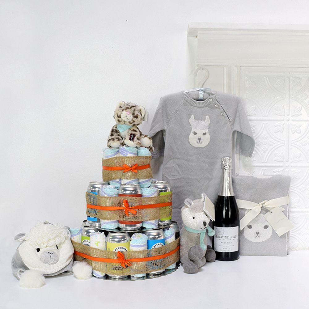 “Huggies & Chuggies” Celebration Gift Set from Connecticut Baskets - Connecticut Delivery