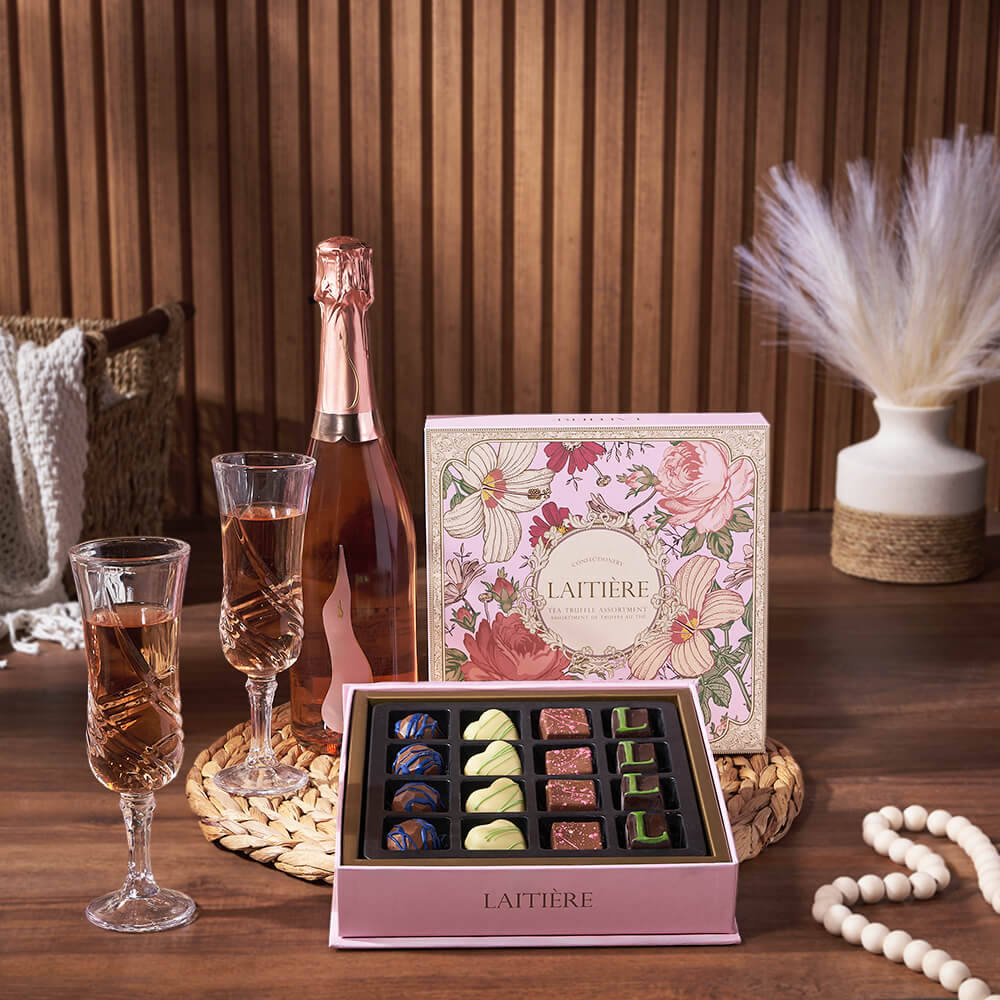 Sparkling Wine Flute Gift Box – how the gift is presented