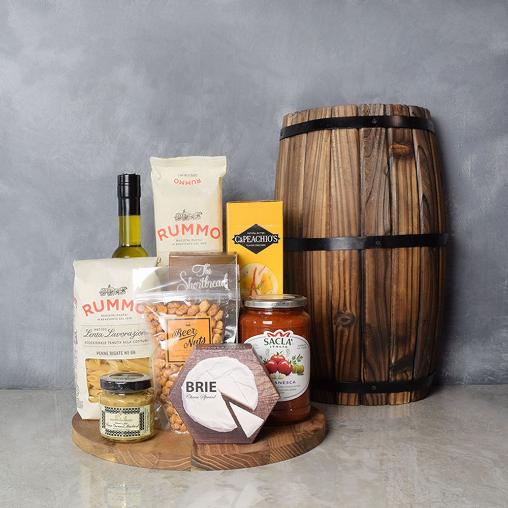 Italian Puttanesca Pasta Gift Set – how the gift is presented