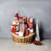 Red & White Christmas Wine Set from Connecticut Baskets - Connecticut Delivery