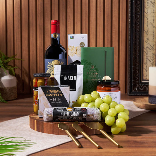 The Riverdale Gift Set with Wine is a wonderful gift for any occasion, Connecticut delivery