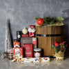 Rustic Holiday Barrel from Connecticut Baskets - Connecticut Delivery