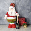 Santa & Gourmet Chocolates with Champagne Gift Set - Holiday Gift Basket - Connecticut Baskets - Connecticut Delivery