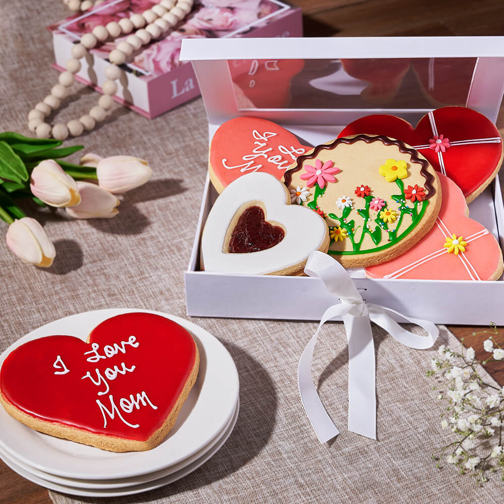 Mother's Day Six-Count Cookie Gift Basket – how the gift is presented