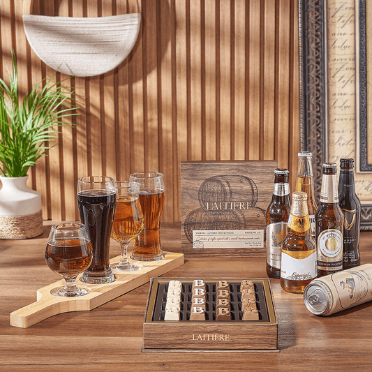 Sweet Truffle & Beer Flight, beer flight gift, beer flight, beer gift, beer, chocolate gift, chocolate, Connecticut delivery