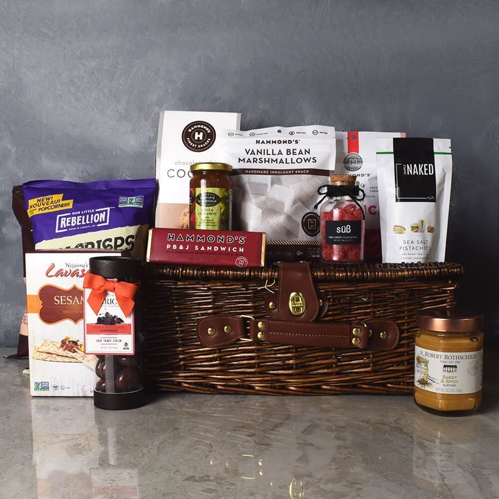 Sweet & Savoury Kosher Treats Basket from Connecticut Baskets - Connecticut Delivery